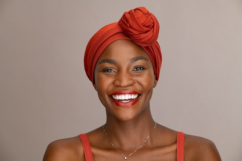 Beautiful woman considering cosmetic injectables